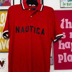 🔥 Nautica Men’s Polo Shirt - Red Poppy, Size S - New w/ Tags! 🔥